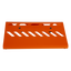 Gator GPB-LAK-OR Orange Aluminum Guitar Effects Pedal Board Small with Carry Bag