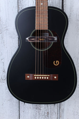 Gretsch Deltoluxe Parlor Acoustic Electric Guitar Black Top Finish