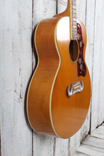 Load image into Gallery viewer, Epiphone J-200 Super Jumbo Acoustic Electric Guitar Aged Antique Natural Gloss