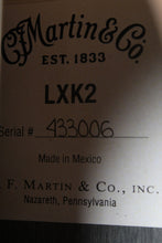Load image into Gallery viewer, Martin LXK2 Koa Pattern Little Martin Acoustic Guitar Travel Guitar with Gig Bag