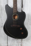 Fender Acoustasonic Standard Jazzmaster Acoustic Electric Guitar Black Finish