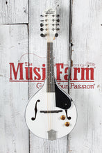 Load image into Gallery viewer, Oscar Schmidt OM10E Acoustic Electric A Style Mandolin White Finish