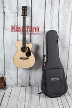 Load image into Gallery viewer, Martin 000CJr-10E Junior 14 Fret Cutaway Acoustic Electric Guitar with Gig Bag