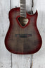 Ibanez Altstar ALT50FA Acoustic Electric Guitar Flame Maple Art Red Doom Burst