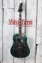 Load image into Gallery viewer, Ibanez Altstar ALT30FM Acoustic Electric Guitar Flame Maple Blue Doom Burst