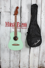 Load image into Gallery viewer, Fender California Standard Redondo Mini Acoustic Guitar Surf Green with Gig Bag