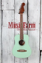 Load image into Gallery viewer, Fender California Standard Redondo Mini Acoustic Guitar Surf Green with Gig Bag