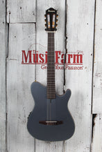 Load image into Gallery viewer, Ibanez FRH10N Thinline Nylon Acoustic Electric Guitar Indigo Blue Metallic