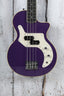 Orange Glenn Hughes Signature O Bass Electric Bass Guitar Purple with Gig Bag