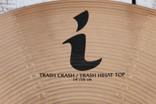 Load image into Gallery viewer, Zildjian ILH14TRC 14 Inch Trash Crash / Hi Hat Top Drum Cymbal