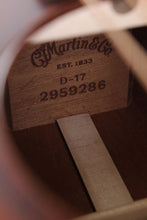 Load image into Gallery viewer, Martin Standard Series  D-17 Dreadnought Acoustic Guitar with Hardshell Case