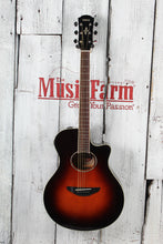 Load image into Gallery viewer, Yamaha Thinline Cutaway Acoustic Electric Guitar Old Violin Sunburst APX600 OVS
