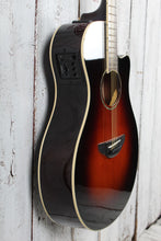 Load image into Gallery viewer, Yamaha Thinline Cutaway Acoustic Electric Guitar Old Violin Sunburst APX600 OVS