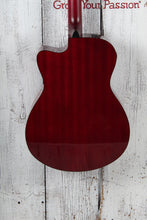 Load image into Gallery viewer, Yamaha FSX800C Concert Cutaway Acoustic Electric Guitar Solid Spruce Ruby Red