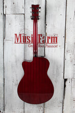 Load image into Gallery viewer, Yamaha FSX800C Concert Cutaway Acoustic Electric Guitar Solid Spruce Ruby Red
