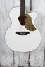 Gretsch G5022CWFE Rancher Falcon Jumbo Cutaway Acoustic Electric Guitar White
