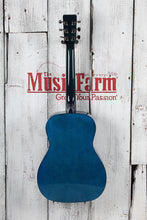 Load image into Gallery viewer, Jay Turser Jay Jr 3/4 Size Dreadnought Acoustic Guitar Flame Top Blue Sunburst