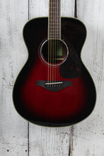 Load image into Gallery viewer, Yamaha FS830 DSR Concert Body Acoustic Guitar Solid Spruce Top Dusk Sun Red