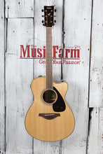 Load image into Gallery viewer, Yamaha FSX820C Concert Cutaway Acoustic Electric Guitar Natural Gloss Finish