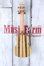 Load image into Gallery viewer, Luna Uke Crescent Black White Ebony Concert Ukulele UKE EX BWE with Gig Bag