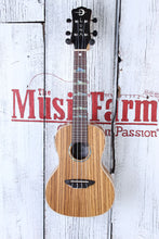Load image into Gallery viewer, Luna Uke High Tide Concert Zebra Wood Acoustic Electric Ukulele with Gig Bag