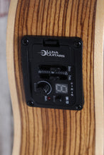 Load image into Gallery viewer, Luna Uke High Tide Concert Zebra Wood Acoustic Electric Ukulele with Gig Bag