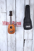 Load image into Gallery viewer, Luna UKE TATTOO Soprano Pineapple Ukulele Set w Pitch Pipe Chord Chart and Gig Bag