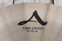 Load image into Gallery viewer, Zildjian A Zildjian Thin Crash Cymbal 18 Inch Thin Crash Drum Cymbal A0225