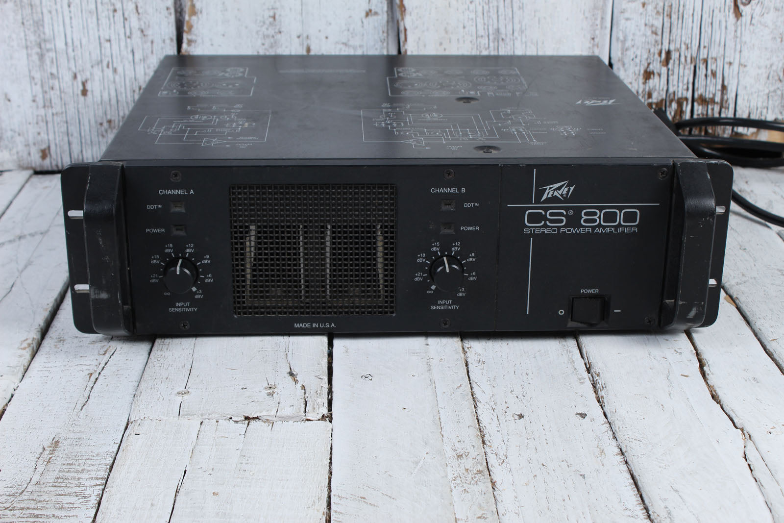 Peavey CS-800 Power Amplifier 800 Watt 2 Channel Stereo Power