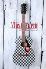 Load image into Gallery viewer, Fender Tim Armstrong Hellcat Concert Acoustic Electric Guitar Checkerboard