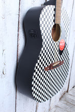 Load image into Gallery viewer, Fender Tim Armstrong Hellcat Concert Acoustic Electric Guitar Checkerboard