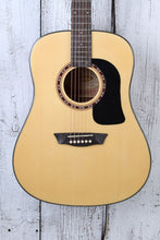 Load image into Gallery viewer, Washburn Apprentice D5 Dreadnought Acoustic Guitar Natural with Hardshell Case