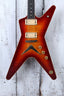 Dean USA Patents Pending ML Flame Top Electric Guitar Trans Cherry with Case