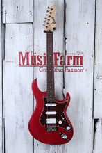 Load image into Gallery viewer, Cort G110 Double Cutaway Solid Body Electric Guitar Open Pore Black Cherry