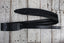 Levy's MSS80-BLK Rebel Leather Series 2 Inch Wide Black Veg-Tan Leather Guitar Strap