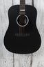 Martin DX Johnny Cash Dreadnought Acoustic Electric Guitar Jett Black w Gig Bag