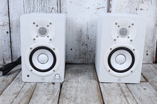 Load image into Gallery viewer, Yamaha HS4 PAIR OF TWO Powered Studio Monitor Bi Amp 2 Way Active Speakers White