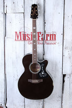 Load image into Gallery viewer, Takamine GN75CE Mini Jumbo Acoustic Electric Guitar Transparent Black Finish