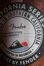 Load image into Gallery viewer, Fender Villager 12 String Acoustic Electric Guitar Aged Natural with Gig Bag