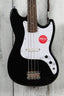 Squier Sonic Bronco Bass 4 String Electric Bass Guitar Black Finish