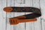 Levys M4FV-DBR 2.5 Inch Wide Flowering Vine Series Brown Leather Guitar Strap