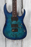Ibanez RG Series RG421PB Electric Guitar Caribbean Sapphire Blue Flat Finish