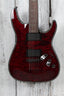 Schecter Hellraiser C-1 Electric Guitar Quilt Maple Top Black Cherry Finish