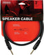D'Addario PW-S-03 Custom Series 14" to 1/4" Speaker Cable - 3 feet