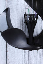 Load image into Gallery viewer, Stagg 4/4 S Shaped Electric Violin Outfit Metallic Black with Headphones & Case