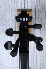 Load image into Gallery viewer, Stagg 4/4 S Shaped Electric Violin Outfit Metallic Black with Headphones & Case