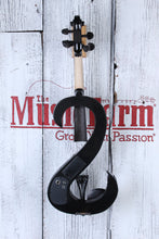 Load image into Gallery viewer, Stagg 4/4 S Shaped Electric Violin Outfit Metallic Black with Headphones & Case