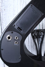 Load image into Gallery viewer, Stagg 4/4 S Shaped Electric Violin Outfit Metallic Black with Headphones & Case