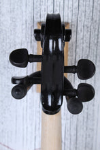 Load image into Gallery viewer, Stagg 4/4 S Shaped Electric Violin Outfit Metallic Black with Headphones & Case