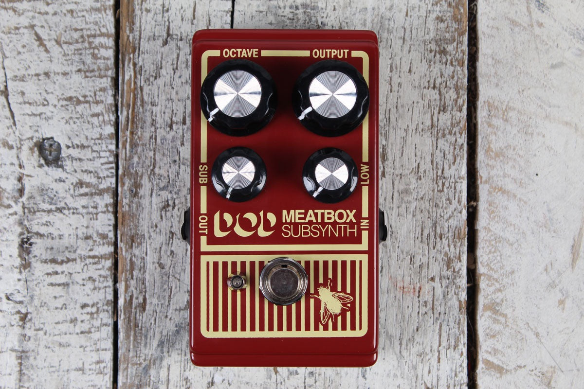 dod meatbox subsynth pedal DOD Meatbox Subharmonic Bass Synthesizer Pedal Electric Guitar and Bas –  The Music Farm